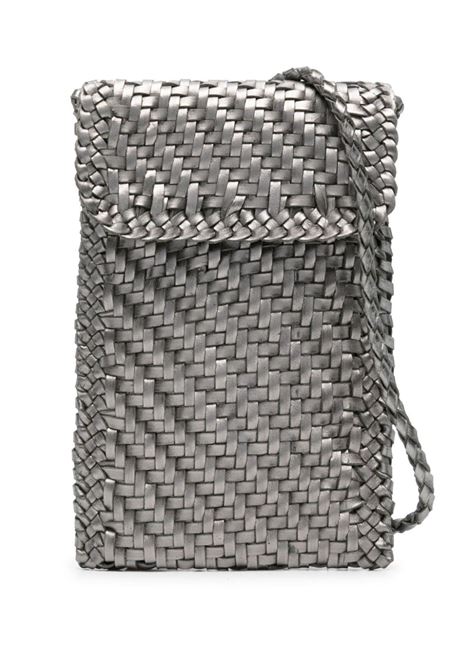 Silver shoulder phone crossbody pochette Dragon Diffusion - women